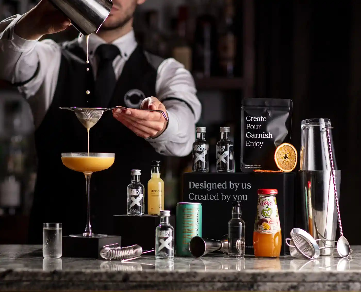 Premium cocktail making kits and gift sets with bar equipment sets delivered