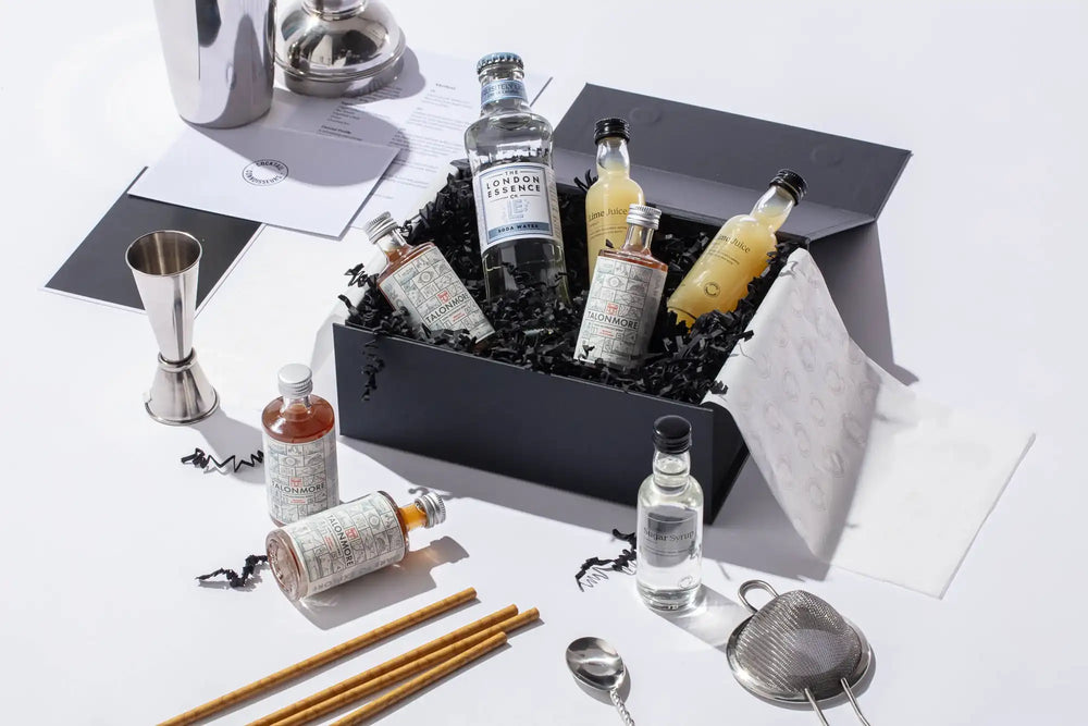 Fiery Ginger Mojito (Non-alcoholic) cocktail kit gift set with beginner bar equipment