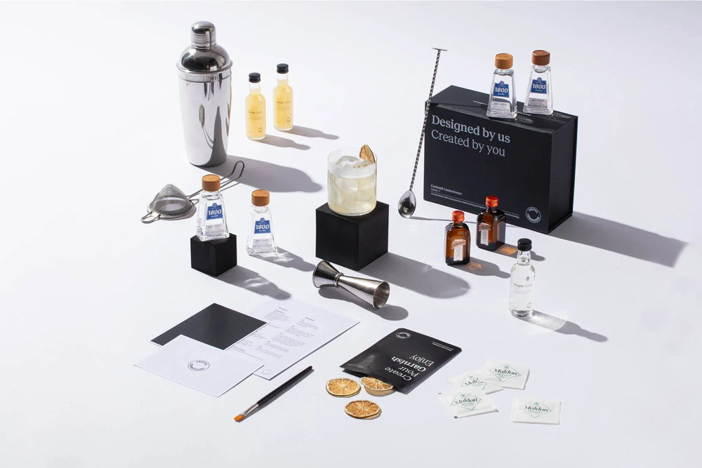 Margarita cocktail kit gift set with beginner bar equipment