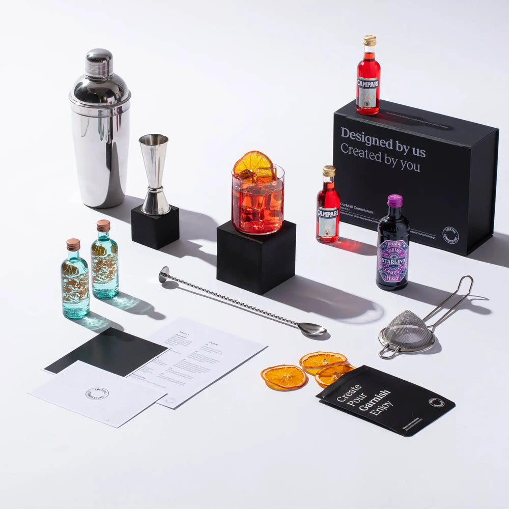 
                  
                    negroni cocktail kit with beginner bar equipment
                  
                