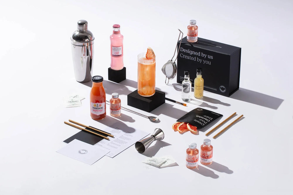 Paloma (Non-alcoholic) cocktail kit gift set with beginner bar equipment