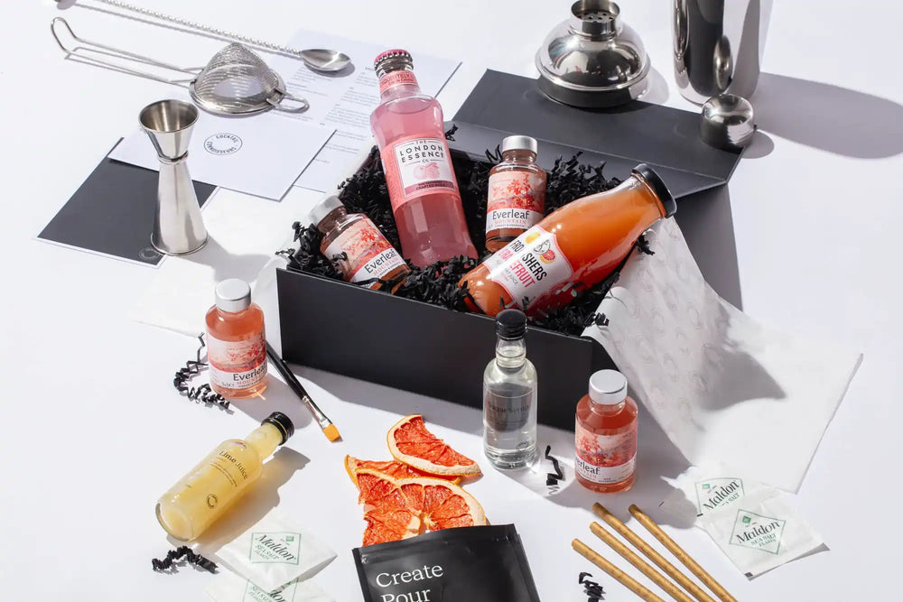 Paloma (Non-alcoholic) cocktail kit gift set with beginner bar equipment