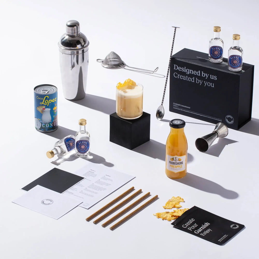 
                  
                    piña colada cocktail kit with beginner bar equipment
                  
                