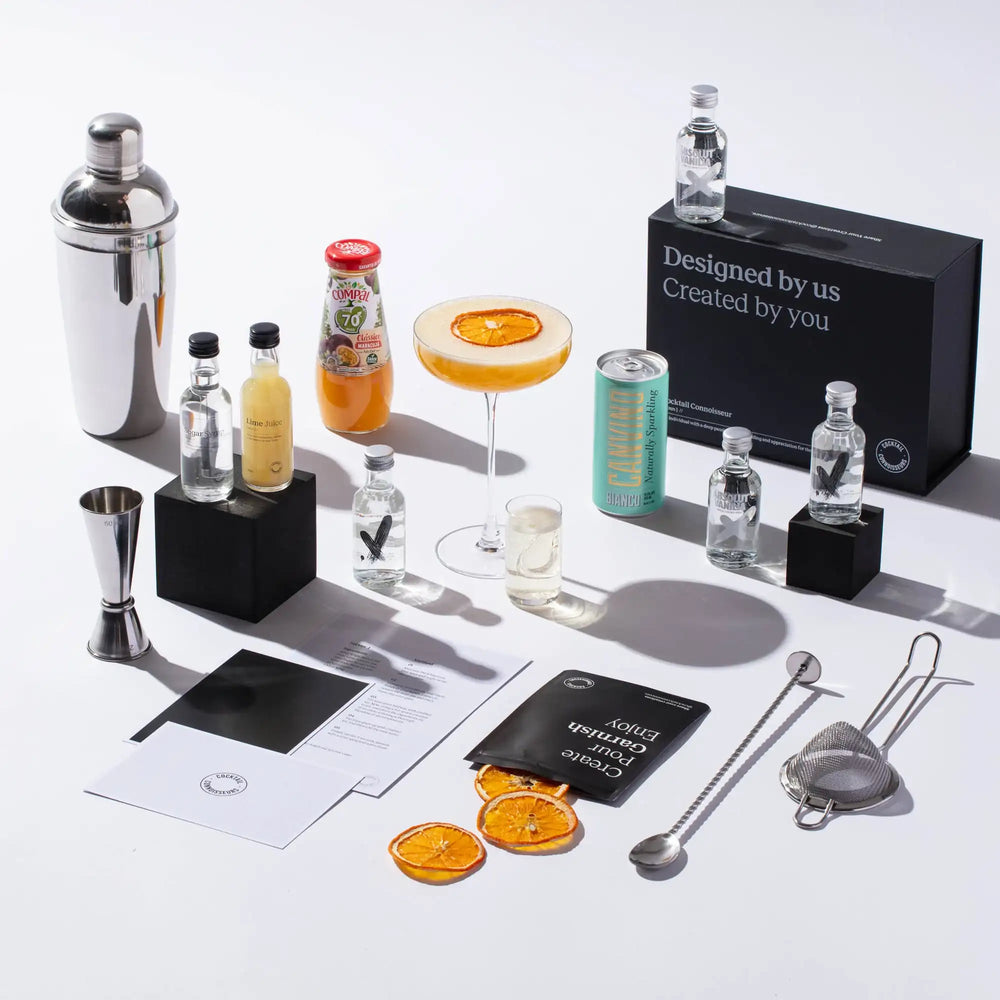 pornstar martini cocktail kit with beginner bar equipment