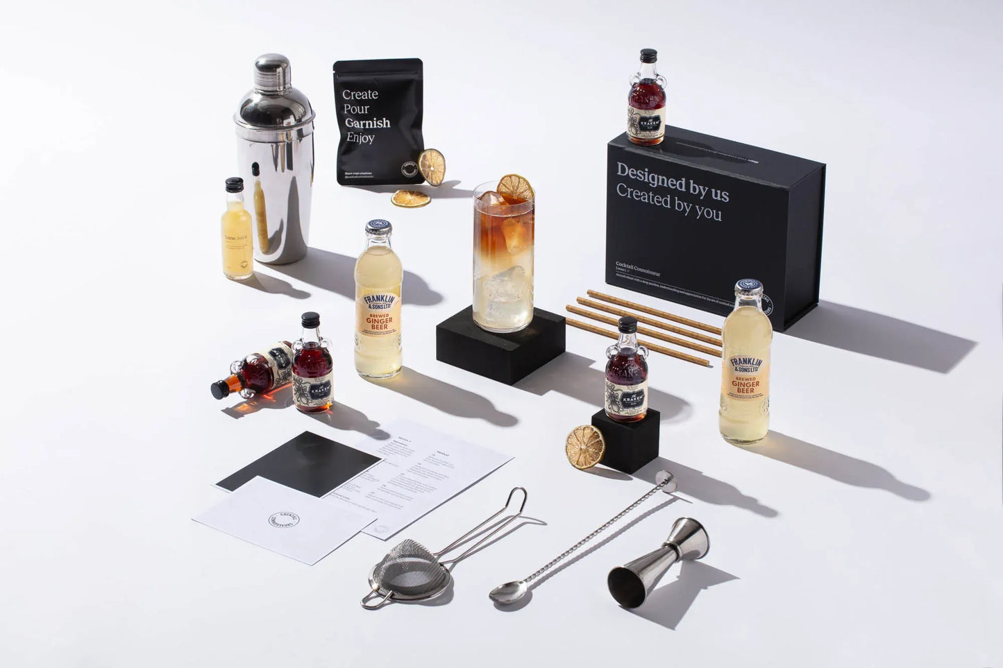 The perfect storm cocktail kit gift set with beginner bar equipment